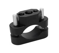 Handlebar Risers For Motorcycle 1pcs Motorcycle Handlebar Extension Bracket Clip Auxiliary Spotlight Headlight Mount Multifunctional Light Parts High Strength Aluminum(Black)