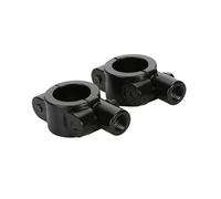 Handlebar Risers For Motorcycle 8mm 10mm 7/8" Black Aluminum Motorcycle Rearview Handlebar Mirror Mount Holder Adapter Clamp Base Universal Tool High Strength Aluminum(8mm Black)