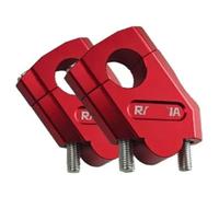 Handlebar Risers With Clamps Motorcycle Handle Hand Bar Bars Rising Clamp Motorcycle Handlebar Riser Bar Mount Handle Clamp 22mm For YA&MA&HA For FZ6 S2 FZ 6 FAZER MT-07 MT-09(Red)
