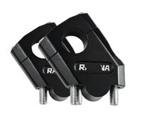 Handlebar Risers With Clamps Motorcycle Handle Hand Bar Bars Rising Clamp Motorcycle Handlebar Riser Bar Mount Handle Clamp 22mm For YA&MA&HA For FZ6 S2 FZ 6 FAZER MT-07 MT-09(Black)