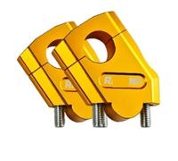 Handlebar Risers With Clamps Motorcycle Handle Hand Bar Bars Rising Clamp Motorcycle Handlebar Riser Bar Mount Handle Clamp 22mm For YA&MA&HA For FZ6 S2 FZ 6 FAZER MT-07 MT-09(Yellow)