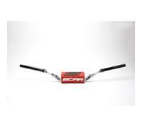 Handlebar SCAR o ² Colour Yamaha YZ/YZF Ø28 , 6mm-blanco/Protector