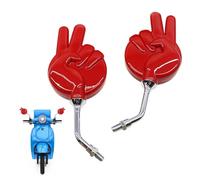 Handlebar Side Mirrors for Motorcycle - 1 Pair Rear View Gesture Design | Universal Rotatable Outdoor Cycling Mirrors With Clear Vision, Wide Angle View For Safety Travelling Transport And Riding