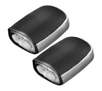 Handlebar Sleeves - Winter Warmth, Windproof, Quilted Waterproof Hand Warmer for Mountain Bikes and Cold Weather Bikes for Motorcycles, Scooters, Electric Bike Winter Rides, Mistletoe Cuffs
