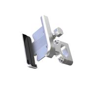 Handlebar stabilizer clamp Universal Road Bike Phone Holder For Scooter Motorcycle Aluminum Alloy Adjustable Smartphone Bracket Stand Cradle Cellphone(Handlebar Silver)