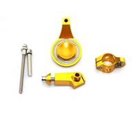 Handlebar Stabilizer For Y&amaha R6 2006 2007 2008 2009 2010 2011 2012 2013 2014 2015 Motorcycle Cnc Universal Stabilizer Damper Complete Steering Mounting Bracket(Damping bracke-Gold)
