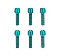 Handlebar Stem Bolts M5 x 18mm Stainless Steel Durable Bicycle Screws with Fixed Thread Thickness Waterproof and Corrosion Resistant for Mountain Bike Road Bike - 6 Pack Purple(F)