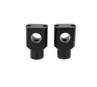 Handlebar Stem Clamp 2X Motorcycle 7/8" 1" Handlebar Riser Clamp Aluminum For Springer Bobber Chopper 22mm 25mm Handle Bar Black/Chrome