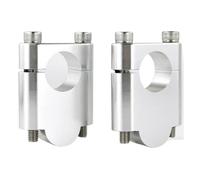 Handlebar Stem Clamp Compatible With For ER-5 1997-2006 For Versys-X 250 2017-2024 7/8" 22mm Motorcycle Fat Bar Handlebar Risers Mount Clamps(Silver,40mm)