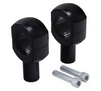 Handlebar Stem Riser For Kawasaki 2" Bars Motorcycle 3.5" Rise Handlebar Riser Aluminum Alloy Bar Risers(Gloss Black)