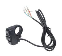 Handlebar Switch Button 150cm Wire DC12V 10A Rating | 22mm mounting diameter, fits most handlebars, robust plastic body, black finish, weather resistant