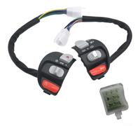 Handlebar Switch with Horn Light for Starter 8-Pin Copper Cable Handlebar | 8 pin socket, robust PC housing, easy installation, left / right, durable