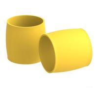 Handlebar Tape Rings, High-Elastic Silicone Fixing Ring, Quick Install Without Removing Levers, Secure Anti-Slip Grip for 25-32mm Road Bike(Yellow)