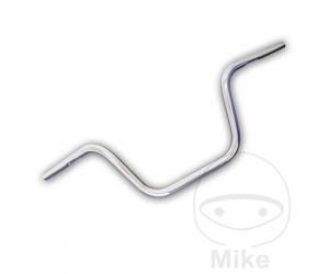 Handlebar TRW steel chrome 25.4 mm with cable notch Apehanger