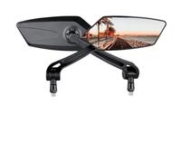 Handlebar View Mirror Motorcycle Rearview Mirrors For KYMCO Xciting 250 300 400 AK550 CT250 CT300 S400 Square Rear View Side Mirror Motorbike Rearview Mirrors