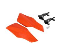 Handlebar Wind Deflector Guards Pair Set with Brackets and Screw Hardware, Hard Shell Coverage for Motorcycle Use Motorcycle Hand Guards Pair Set Handlebar Guard Mounting Brackets Screw Hardware Off