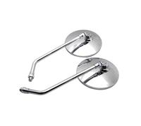 Handlebar Wing Foldable Mirrors For Ducati For Monster 696 797 821 Hypermotard 950 Universal 8 10mm Motorcycle Rear View Mirrors Round Side Mirror(Chrome)