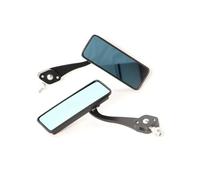 Handlebar Wing Mirrors Bar End For Cafe For Racer For Bobber For Chopper 2PCS 8MM 10MM Anti-Glare Motorcycle Mirrors - Rectangle Rearview Handlebar Mirrors Side Wing Mirror