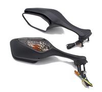 Handlebar Wing Mirrors Bar End For CBR1000RR For CBR For 1000 RR 2008-2016 2009 2010 201 1 Pair Motorcycle Rear View Side Mirrors With LED Turn Signal Light(Style A smoked-fold)
