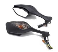 Handlebar Wing Mirrors Bar End For CBR1000RR For CBR For 1000 RR 2008-2016 2009 2010 201 Motorcycle Rear View Side Mirrors With LED Turn Signal Light 1 Pair Side Wing Mirror(Style A smoked-fold)