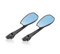 Handlebar Wing Mirrors Bar End For FZR For YZF For 600R For R1 For R6 6mm CNC Universal Motocycle Rearview Side Mirrors Side Wing Mirror(Blue)