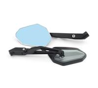 Handlebar Wing Mirrors Bar End For Loncin For Voge For DS625X For 625DSX For DSX 625 Motorcycle View Large Field Of Wide Angle Reflector Folding Rearview Mirror Side Wing Mirror(Black and Titanium)