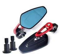 Handlebar Wing Mirrors Bar End For MT-07 For MT-09 For MT10 For FZ1 For FZS1000 CNC Motorcycle Rearview Handle Bar End Mirror Side Mirror Side Wing Mirror(Red)