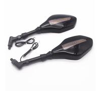 Handlebar Wing Mirrors Bar End For NMAX For Forza For CFMOTO 8 10mm Motorcycle Rearview Mirror Iron With LED Light Side Mirror Side Wing Mirror