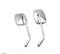 Handlebar Wing Mirrors Bar End For Royal For Enfield For Piaggio For MP3 Motorcycle Rear View Mirror 8 10mm Side Chrome Color Mirror Side Wing Mirror(Chrome)