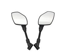 Handlebar Wing Mirrors Bar End For Scooter For E-Bike Universal 8mm 10mm Motorcycle Mirrors - Black Handlebar Rear View Side Mirrors 2PCS Pair Side Wing Mirror