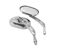 Handlebar Wing Mirrors Bar End For Shadow For VT600 750 For CBF190TR Motorcycle Rear Mirror ABS 8 10mm Chrome Side Mirror Universal Side Wing Mirror