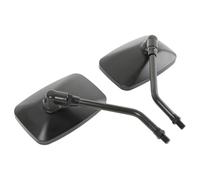 Handlebar Wing Mirrors Bar End For Shadow For VT750 For VT1100 For VF750 Universal 10mm Rectangle Motorcycle Rearview Mirrors Clear Glass Mirror Black Pair