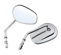 Handlebar Wing Mirrors Bar End For Softail For Dyna For SPORTSTER For XL 883 1200 For Touring Motorcycle 8mm Side Mirrors Rear View Side Wing Mirror(1Pair Sliver)