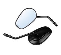 Handlebar Wing Mirrors Bar End For Softail For Dyna For SPORTSTER For XL 883 1200 For Touring Motorcycle 8mm Side Mirrors Rear View Side Wing Mirror(1Pair Black)