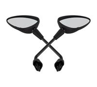 Handlebar Wing Mirrors Bar End For Sprint For 30MPH For 45MPH For Vespa For GTS For HPE Scooter Mirror Side Wing Mirror(Black)