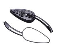 Handlebar Wing Mirrors Bar End For Street For Glide For Special For Sportster 1200 883 Rear View Mirrors Accessories Motorcycle Skull Teardrop Rearview Side Mirrors Side Wing Mirror
