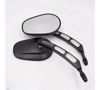 Handlebar Wing Mirrors Bar End For Touring For Road For King For Sportster Motorcycle 8MM Rear View Side Mirrors Rear View Mirror Side Wing Mirror(1Pair Black)