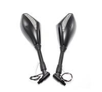 Handlebar Wing Mirrors Bar End For Z900 For Z750 For Z1000 With LED Light Motorcycle Rearview Mirror 8 10MM Rear View Mirrors
