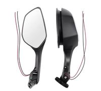 Handlebar Wing Mirrors Bar End Motorcycle Accessories Rear Mirror With LED Turn Signal Light Universal Left & Right RearView Mirrors Side Wing Mirror