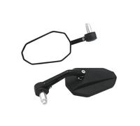 Handlebar Wing Mirrors Bar End Motorcycle Rear View Mirror Black 7 8" Or 1" Round CNC Parts Motorcycle Side Mirror Bar End Motorbike Side Wing Mirror(1Pair NO.2)
