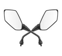 Handlebar Wing Mirrors Bar End Motorcycle Rearview Mirror Scooter E-Bike 8mm Carbon Fiber Universal Rearview Mirrors Rear Convex Mirror 2pcs Pair Side Wing Mirror