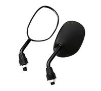 Handlebar Wing Mirrors Bar End Motorcycle Rearview Side Mirror For Universal Motorcycles M10 Side Convex Mirror 2Pcs Pair Side Wing Mirror(10mm)