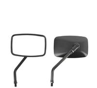 Handlebar Wing Mirrors Bar End Motorcycle Rearview Side Rear Mirror Scooter Black Rectangle Shape Accessories 2PCS Universal 10mm