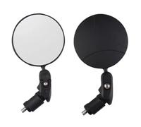 Handlebar Wing Mirrors Bar End Universal Bicycle Rearview Mirror Adjustable Rotate Wide-Angle Cycling Handlebar Rear View For MTB Road Bike Accessories 1 2PCS Side Wing Mirror