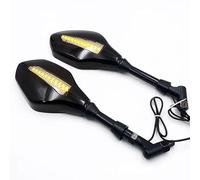 Handlebar Wing Mirrors Bar End Universal For For XMAX 250 300 400 8 10mm Motorcycle Rearview Mirror Iron With LED Light Side Mirror Side Wing Mirror