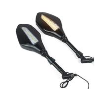 Handlebar Wing Mirrors Bar End Universal For XMAX 250 300 400 8 10mm Motorcycle Rearview Mirror Iron With LED Light Side Mirror Side Wing Mirror