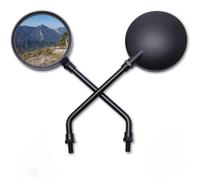Handlebar Wing Mirrors Bar End Universal Motorcycle Retro Rearview Mirror Rotundity Rear-view Mirror Long Pole Reflector Motorbike Accessories Side Wing Mirror