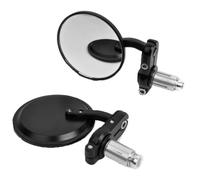 Handlebar Wing Mirrors Bar End Universal Round Side Rearview Mirror For Mountain Bikes & Motorbikes CNC Motorcycle Handlebar(MS-2051-B)