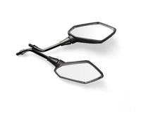 Handlebar Wing Mirrors Bar End Universial Motorcycle Mirror Scooter E-Bike Rearview Mirrors 2Pcs Pair Electromobile Back Side Convex 8mm 10mm(8mm)