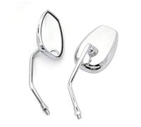 Handlebar Wing Mirrors Motorcycle Rear View Mirror For Suzuki GN 125 Handlebar Mount Convex Rear View Mirror Left And Right Reflector Mirror
